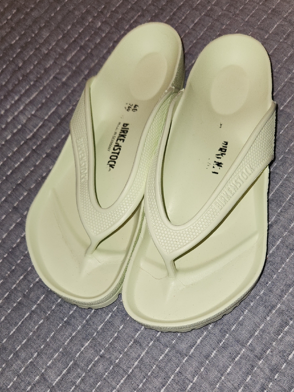 Birkenstock Women’s Pale Lime Green EVA Thong Sandals